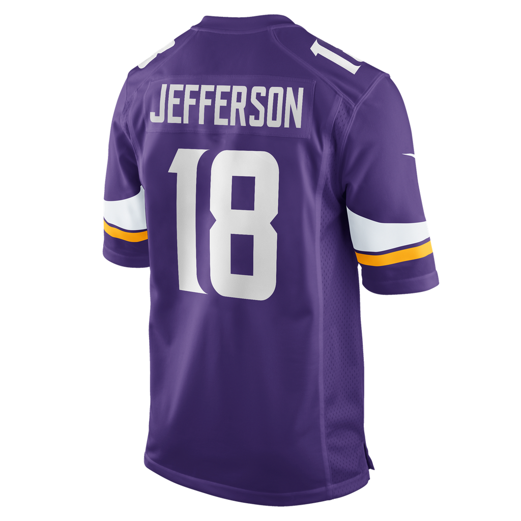 Justin Jefferson Minnesota Vikings Game Jersey - Purple
