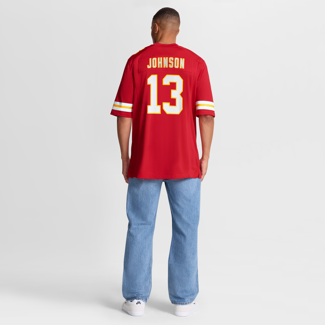 Nazeeh Johnson Kansas City Chiefs Game Jersey - Red
