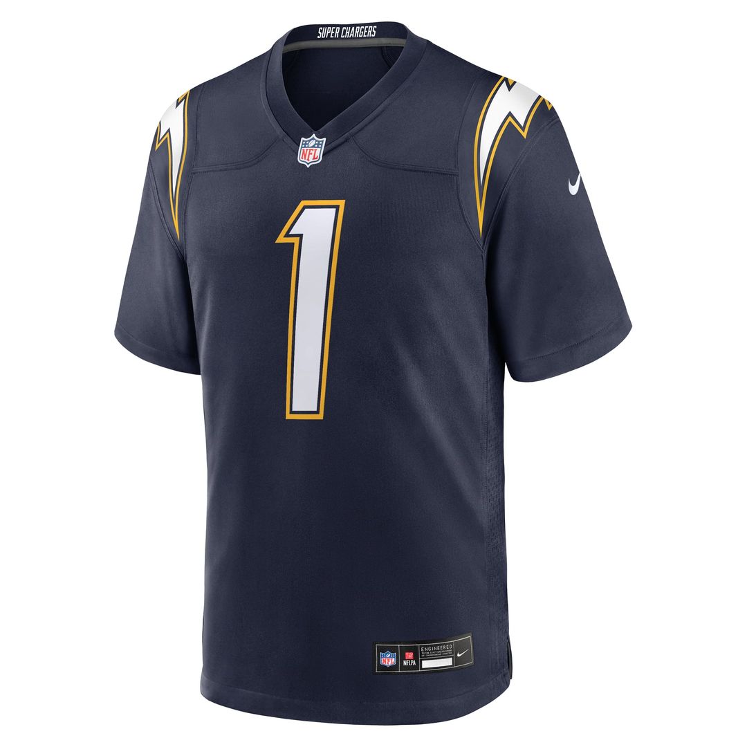 Quentin Johnston Los Angeles Chargers Alternate Super Chargers Game Jersey - Navy