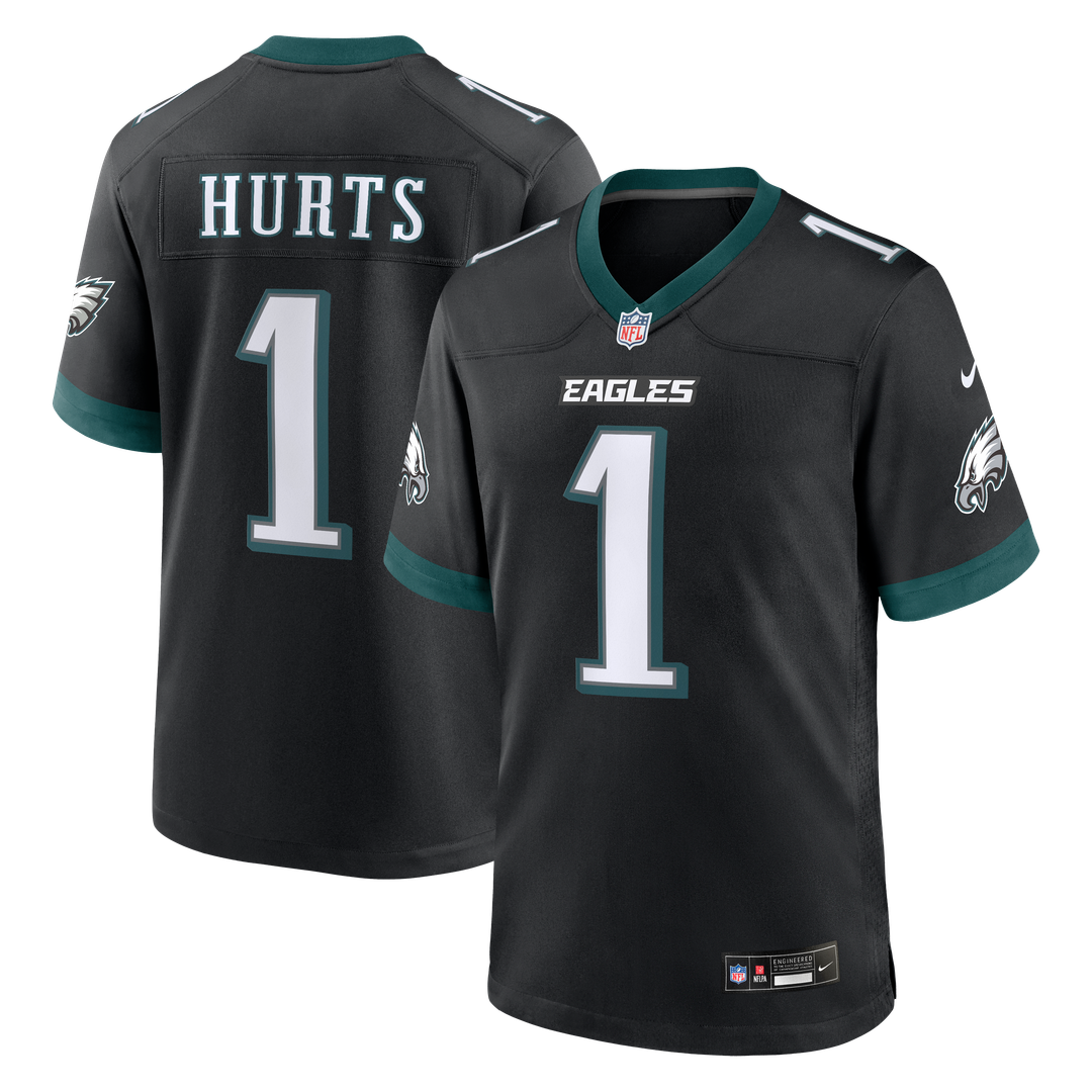 Jalen Hurts Philadelphia Eagles Alternate Game Jersey - Black