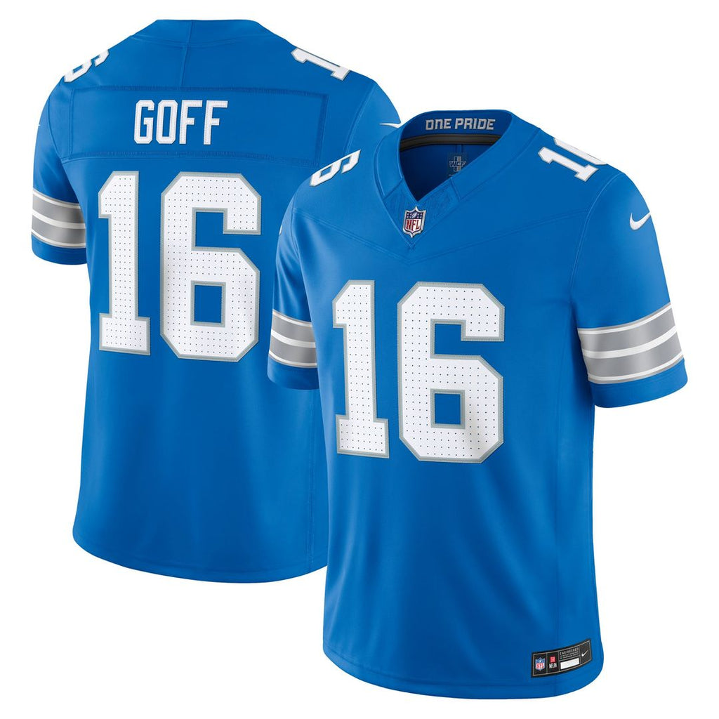 Jared Goff Detroit Lions Vapor F.U.S.E. Stitched Limited Jersey - Blue