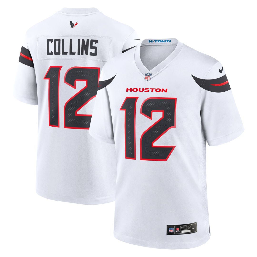 Nico Collins Houston Texans Game Jersey - White