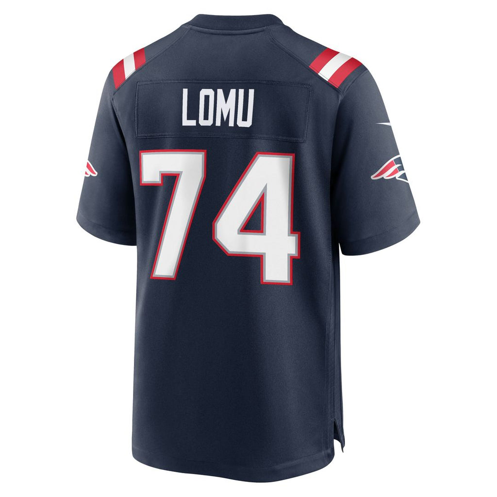 Caleb Lomu New England Patriots Game Jersey - Navy