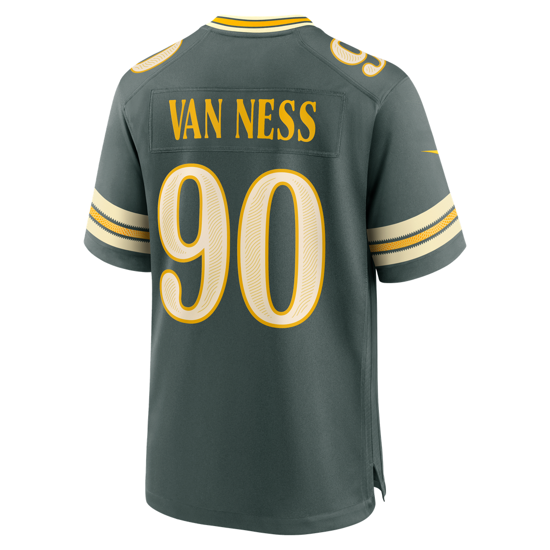 Lukas Van Ness Green Bay Packers 2026 Rivalries Collection Game Jersey - Green
