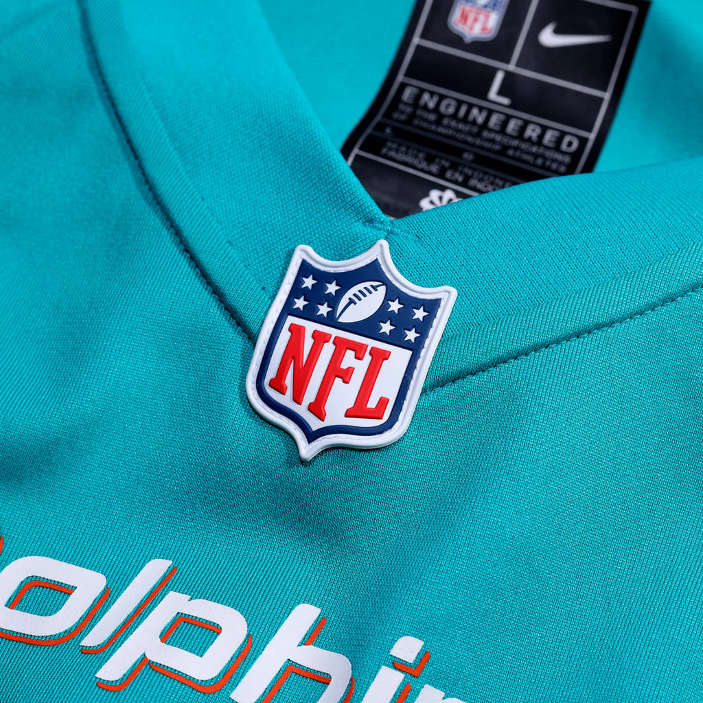 Number 1 Dad Miami Dolphins Game Jersey - Aqua
