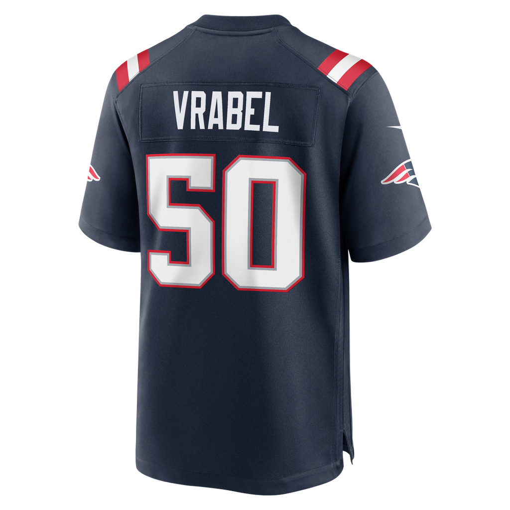 Mike Vrabel New England Patriots Game Jersey - Navy