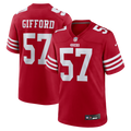 Luke Gifford San Francisco 49ers Game Jersey - Scarlet