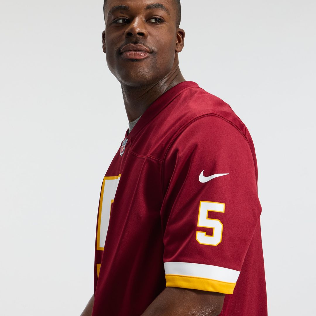 Jayden Daniels Washington Commanders Game Jersey - Burgundy