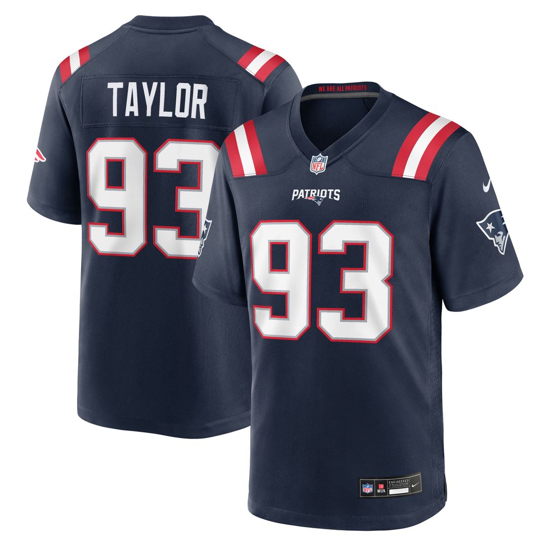 Leonard Taylor New England Patriots Game Jersey - Navy