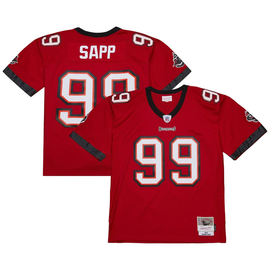 Warren Sapp Tampa Bay Buccaneers 2002 Legacy Replica Jersey - Red