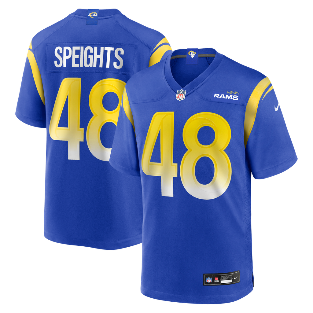 Omar Speights Los Angeles Rams Game Jersey - Royal Blue