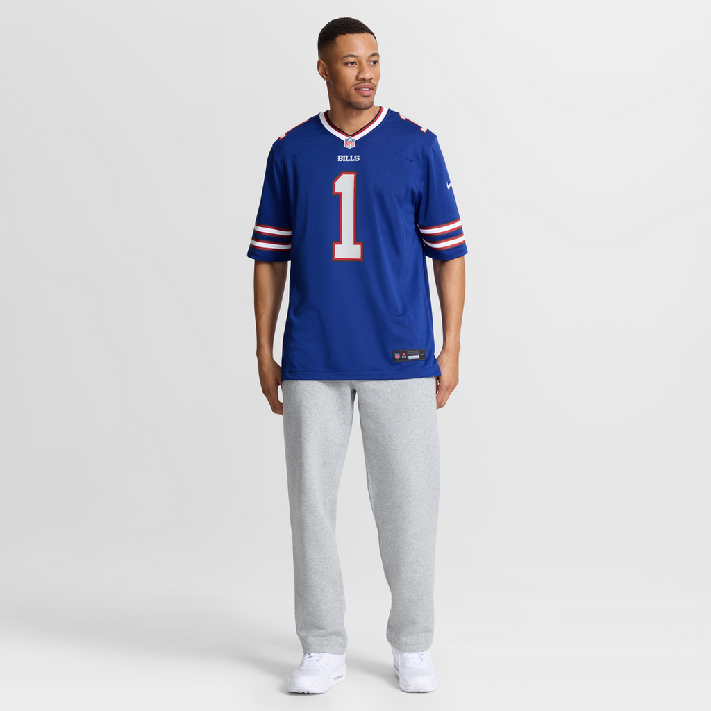 Number 1 Groom Buffalo Bills Game Jersey - Royal Blue