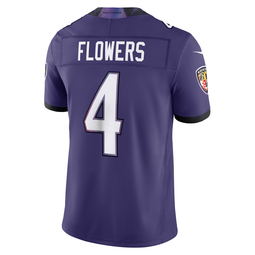 Zay Flowers Baltimore Ravens Alternate Alternate Vapor F.U.S.E. Stitched Limited Jersey - Black