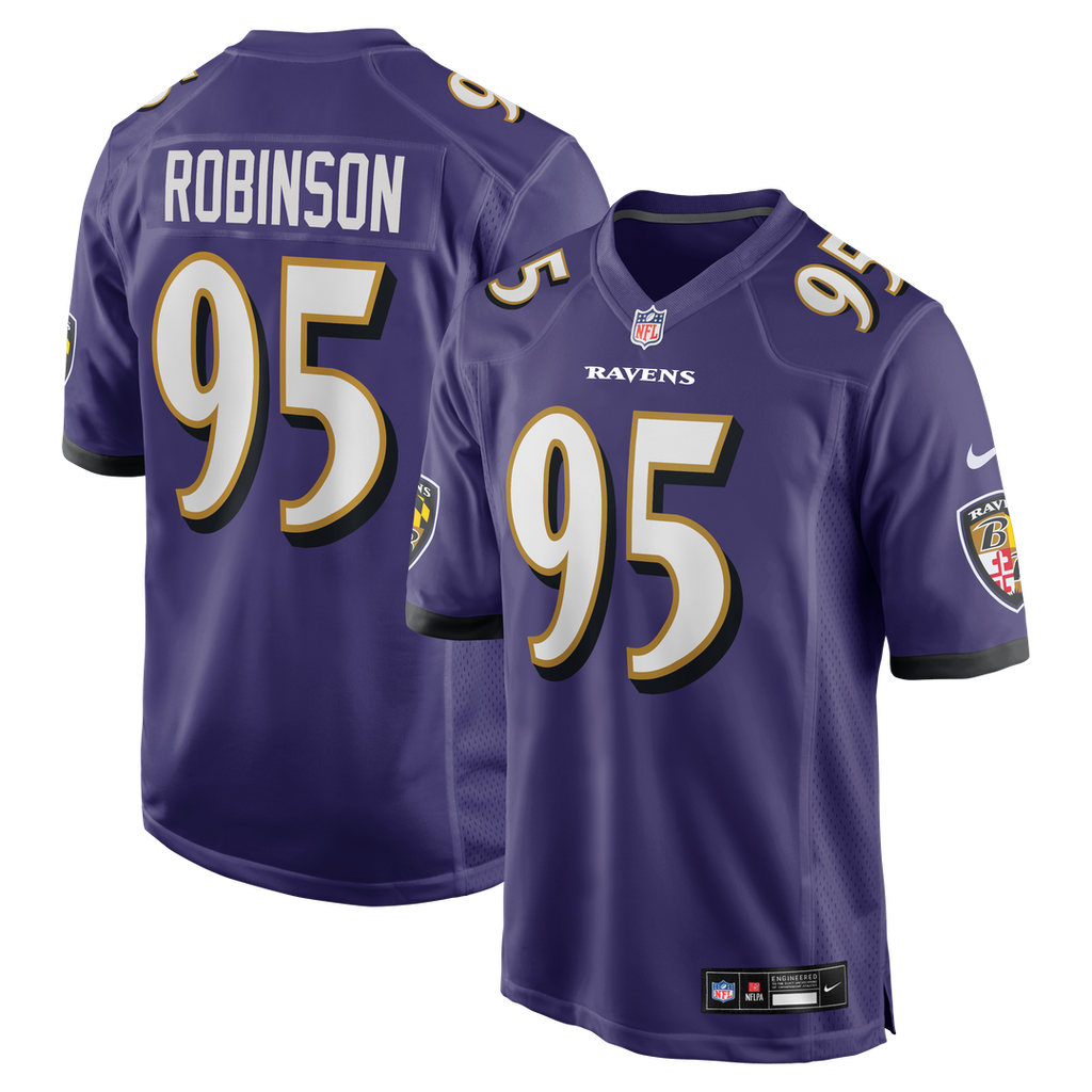 Tavius Robinson Baltimore Ravens Game Jersey - Purple