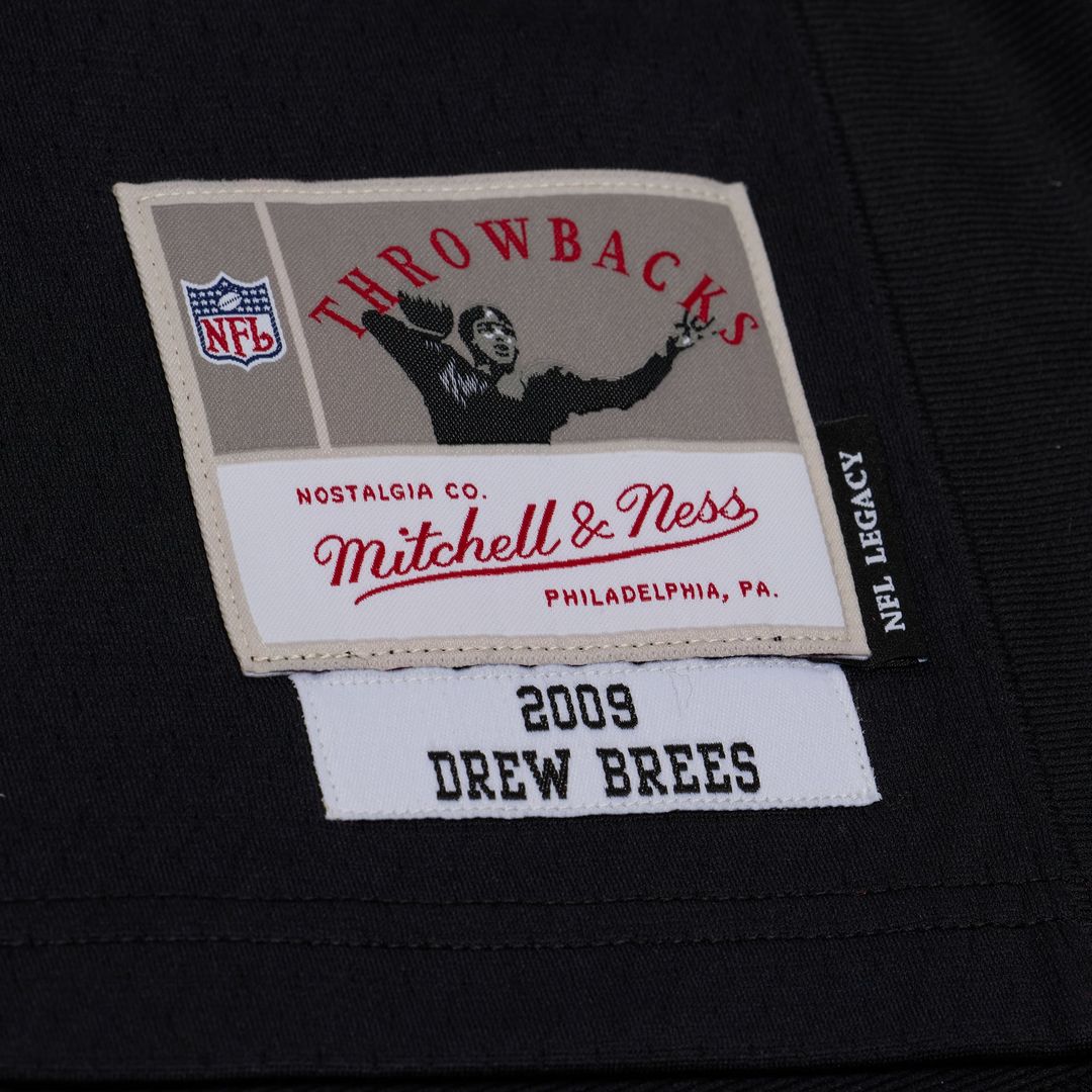 Drew Brees New Orleans Saints Big & Tall 2009 Legacy Jersey - Black