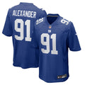 Darius Alexander New York Giants Game Jersey - Royal Blue