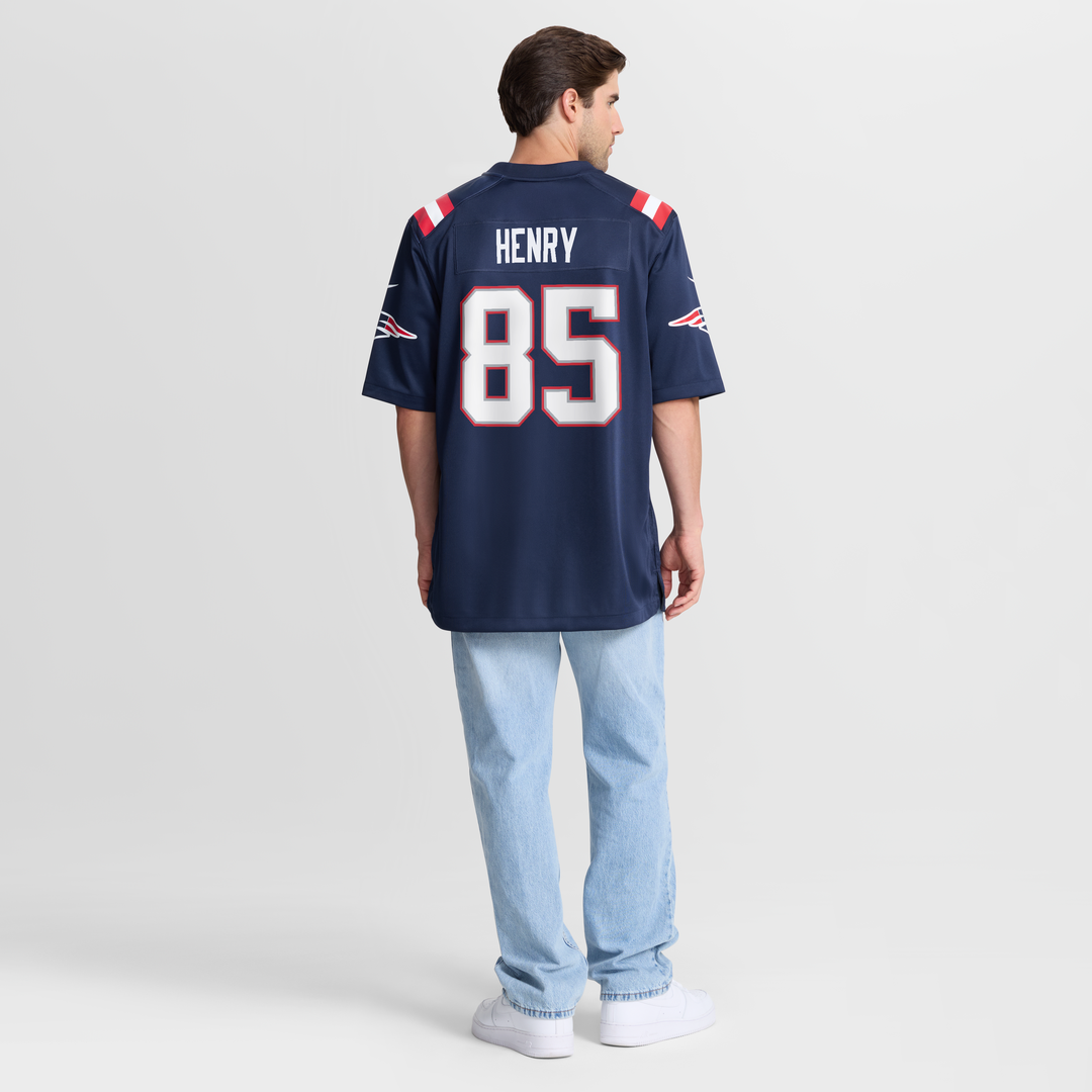 Hunter Henry New England Patriots Game Jersey - Navy