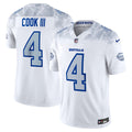 James Cook III Buffalo Bills Rivalries Collection Stitched Limited Jersey - White
