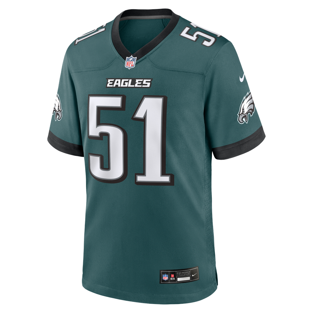 Cam Jurgens Philadelphia Eagles Game Jersey - Midnight Green