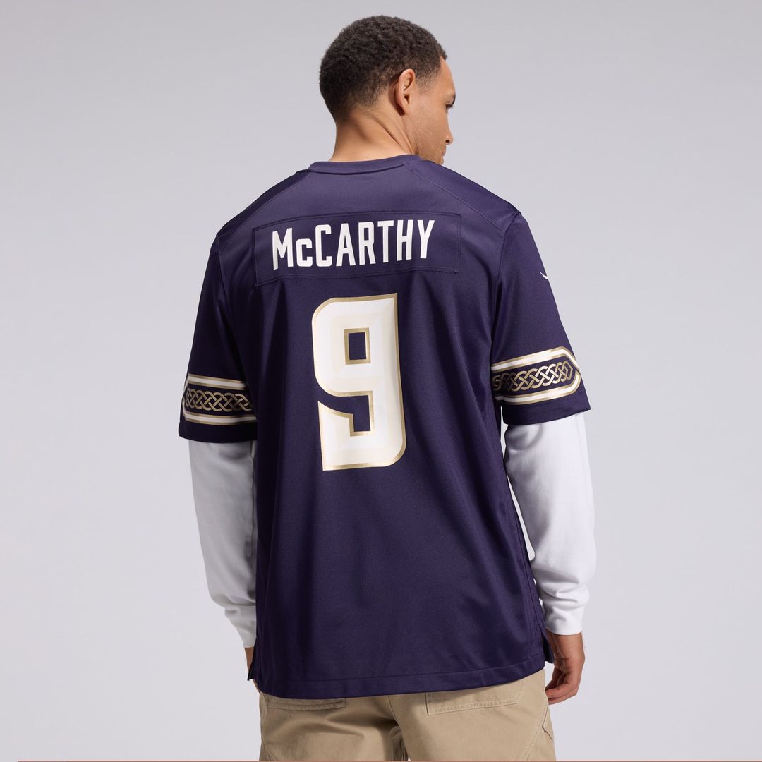 J.J McCarthy Minnesota Vikings 2026 Rivalries Collection Game Jersey - Purple