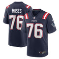 Morgan Moses New England Patriots Game Jersey - Navy