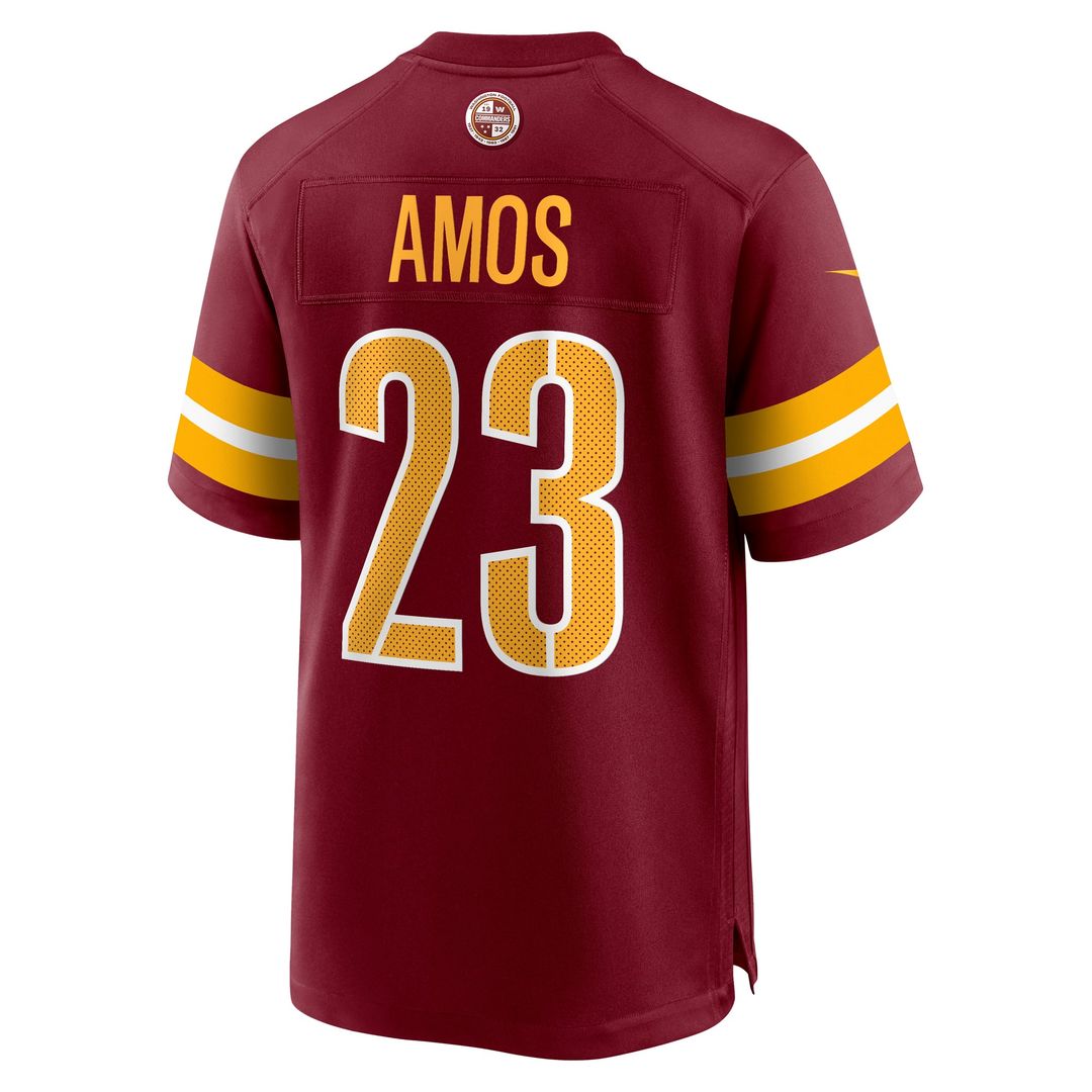 Trey Amos Washington Commanders Game Jersey - Burgundy