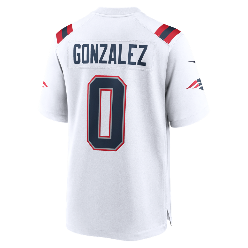 Christian Gonzalez New England Patriots Game Jersey - Navy