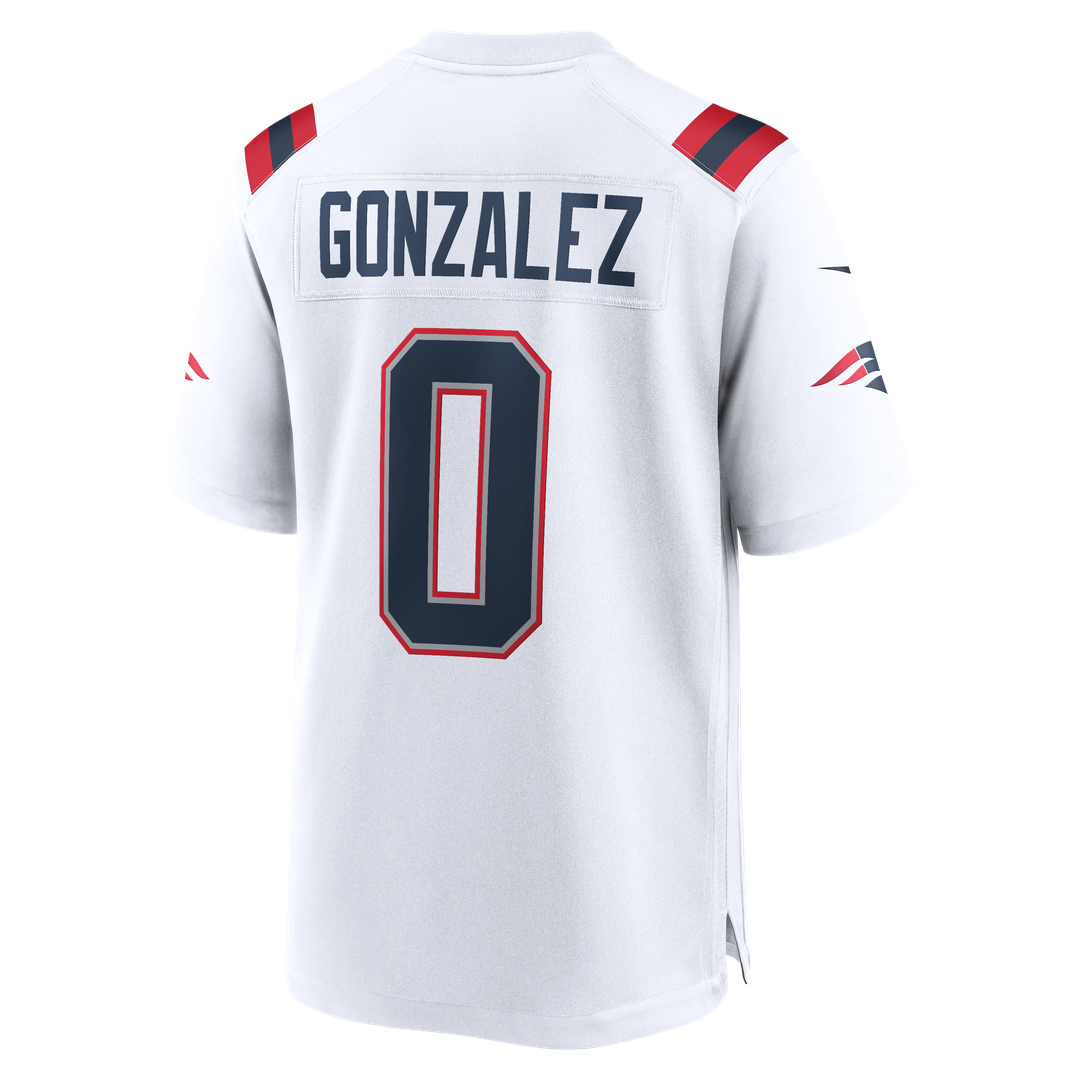 Christian Gonzalez New England Patriots Game Jersey - Navy