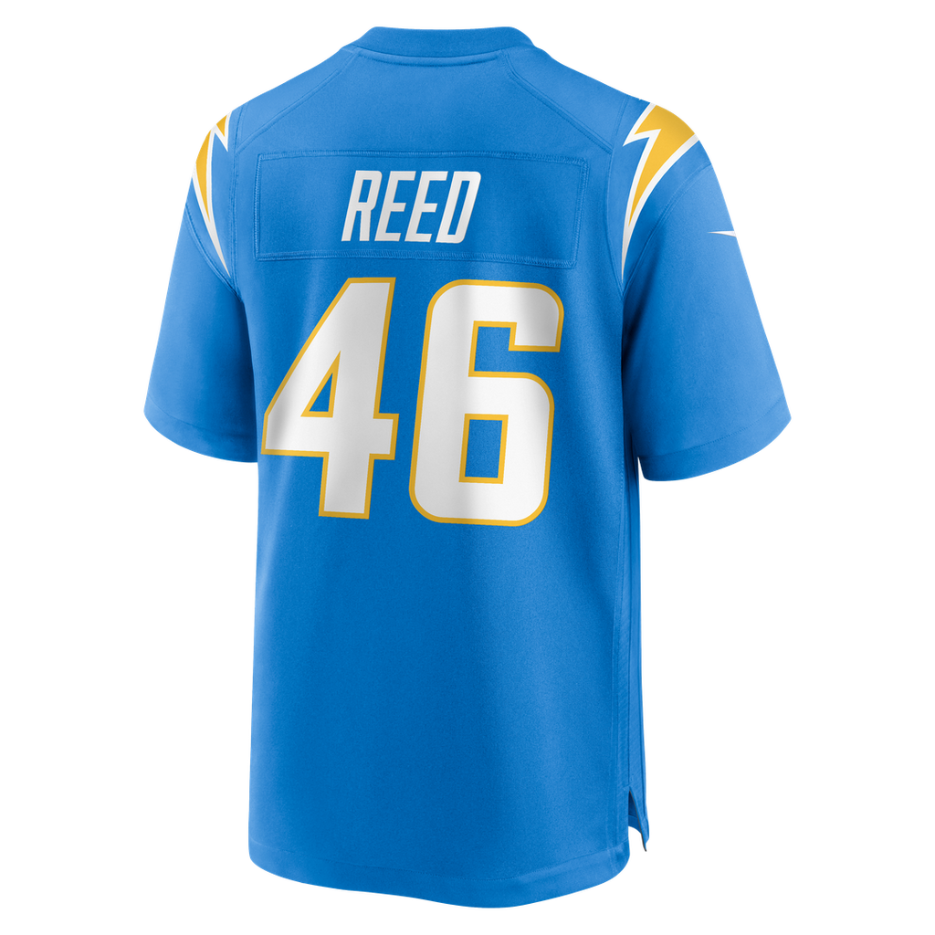 Nikko Reed Los Angeles Chargers Game Jersey - Powder Blue