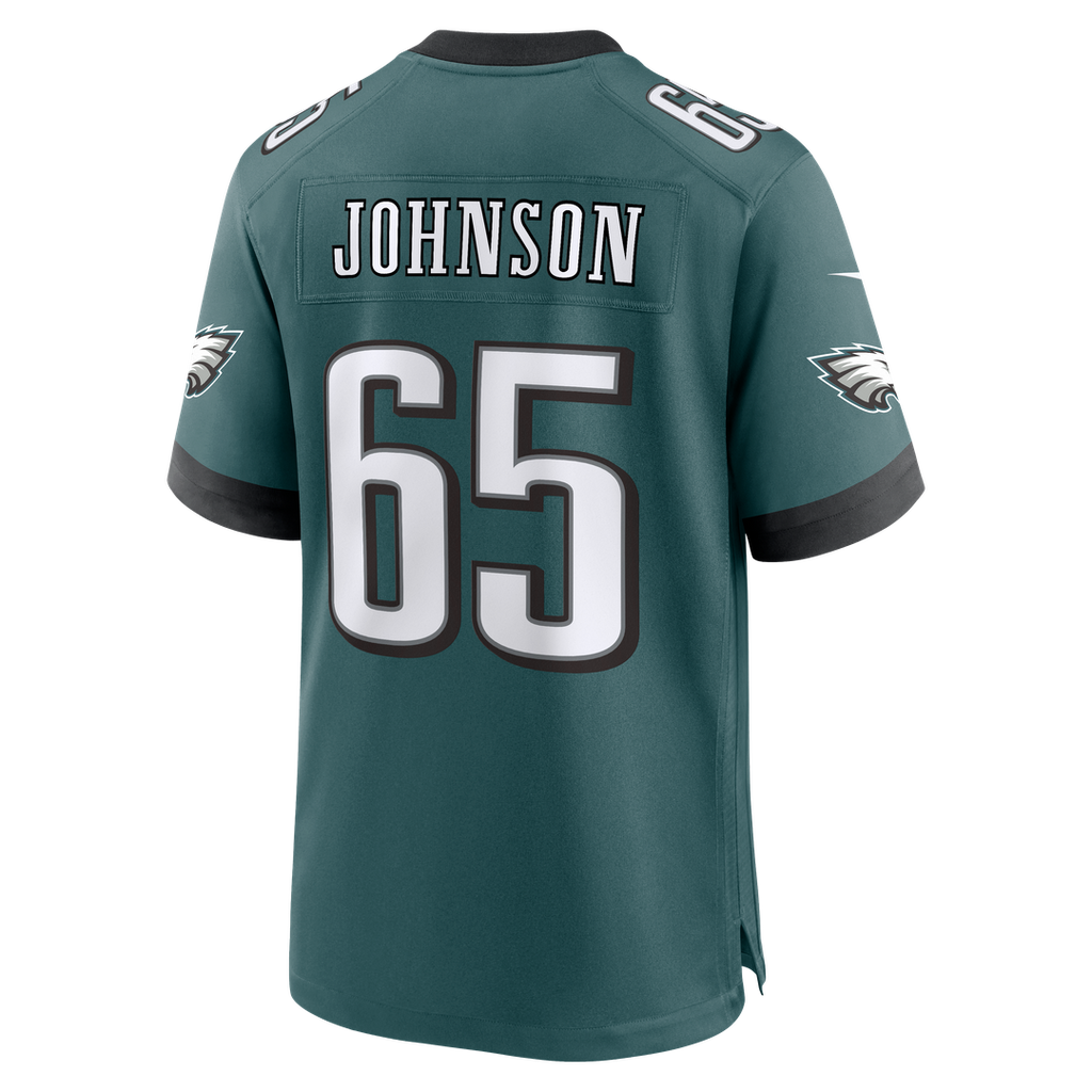 Lane Johnson Philadelphia Eagles Game Jersey - Midnight Green