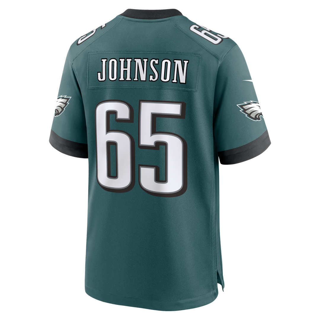 Lane Johnson Philadelphia Eagles Game Jersey - Midnight Green