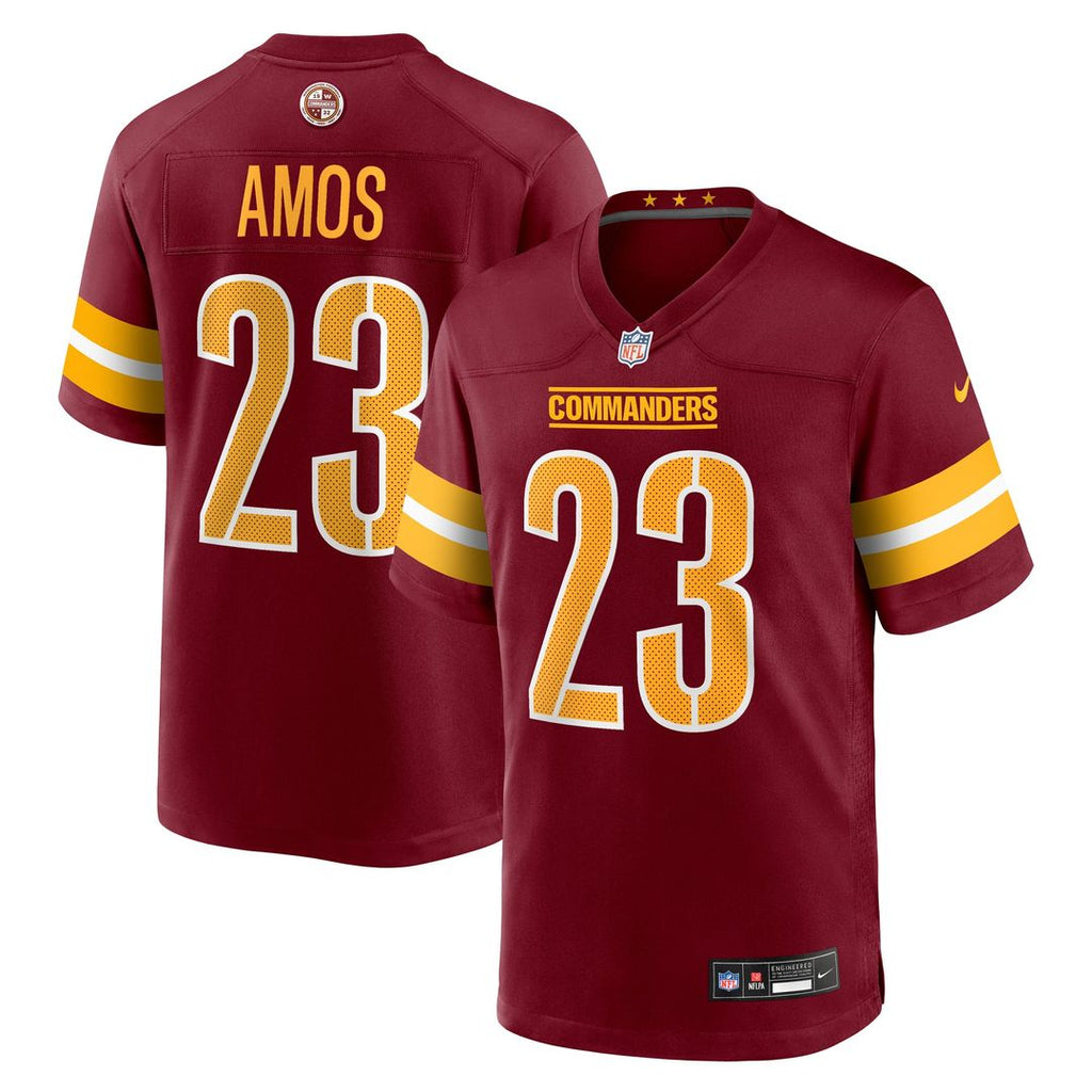 Trey Amos Washington Commanders Game Jersey - Burgundy