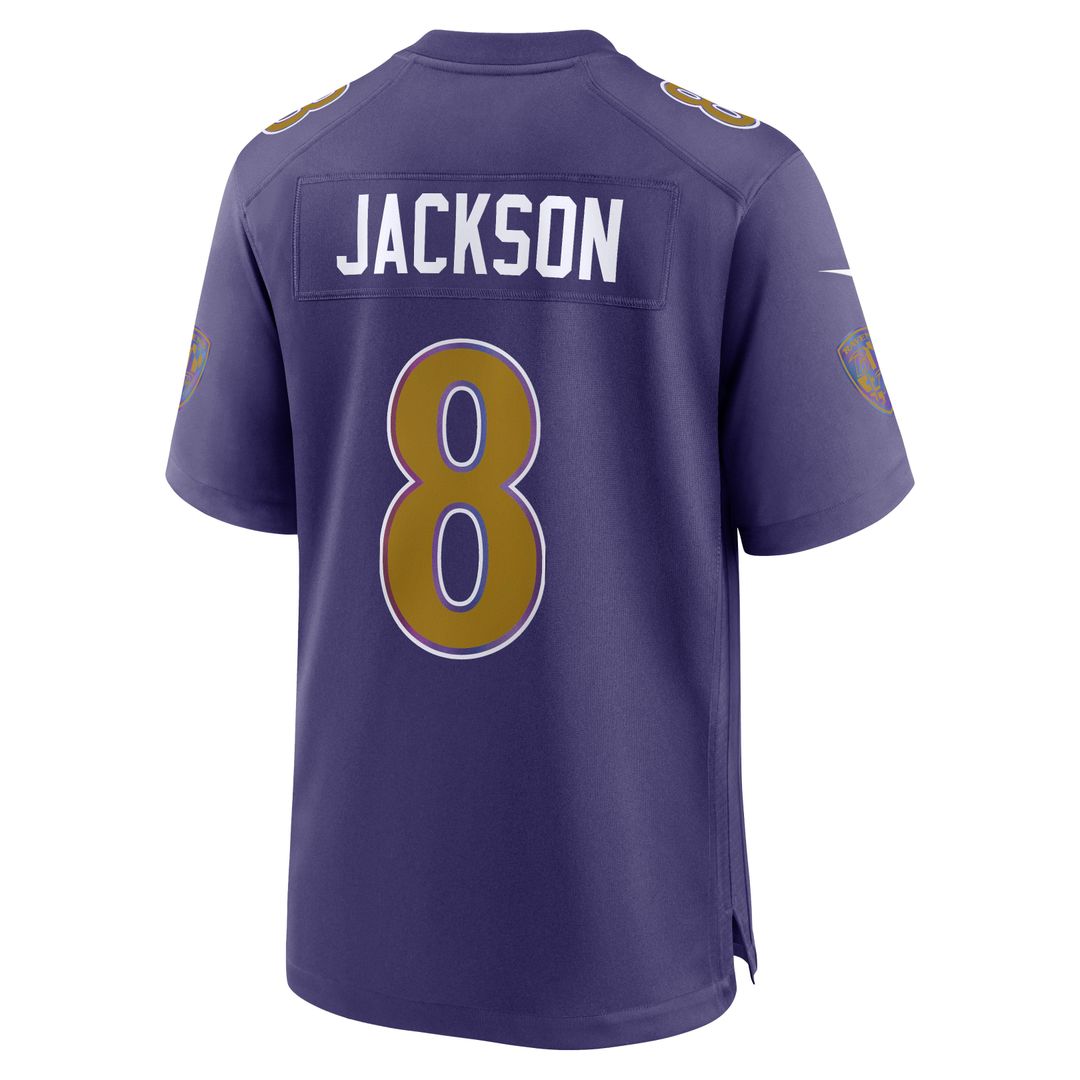 Lamar Jackson Baltimore Ravens Alternate Game Jersey - Purple