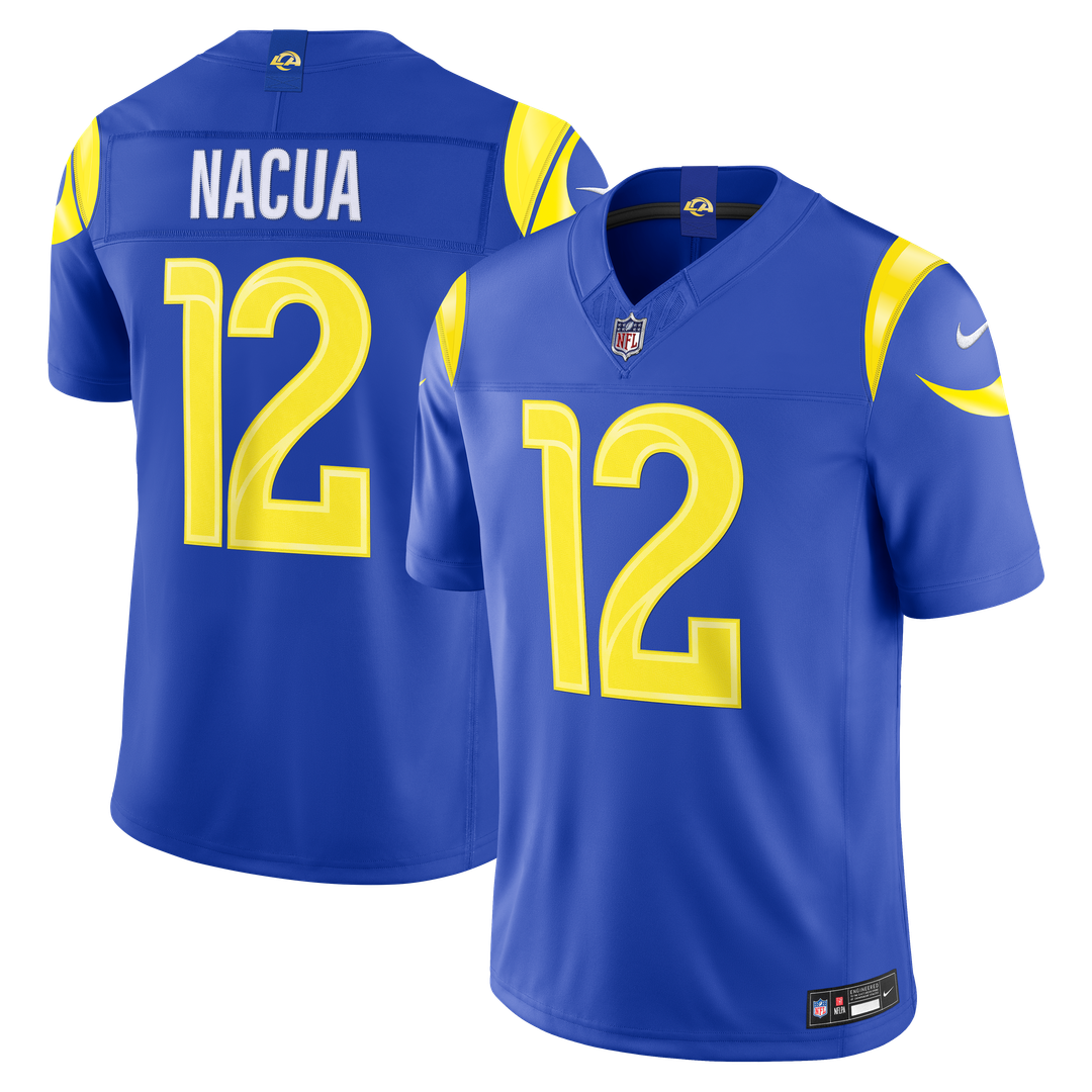 Puka Nacua Los Angeles Rams Vapor F.U.S.E. Stitched Limited Jersey - Royal Blue