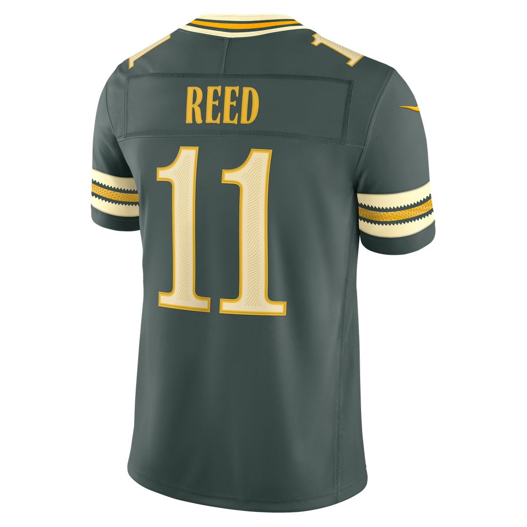 Jayden Reed Green Bay Packers 2026 Rivalries Collection Stitched Limited Jersey - Green