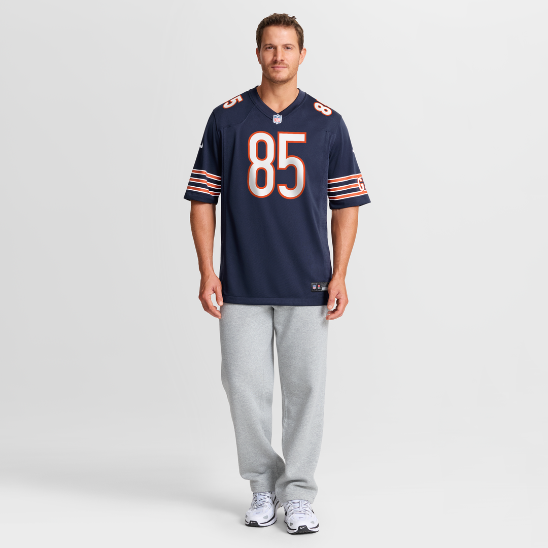 Cole Kmet Chicago Bears Game Jersey - Navy