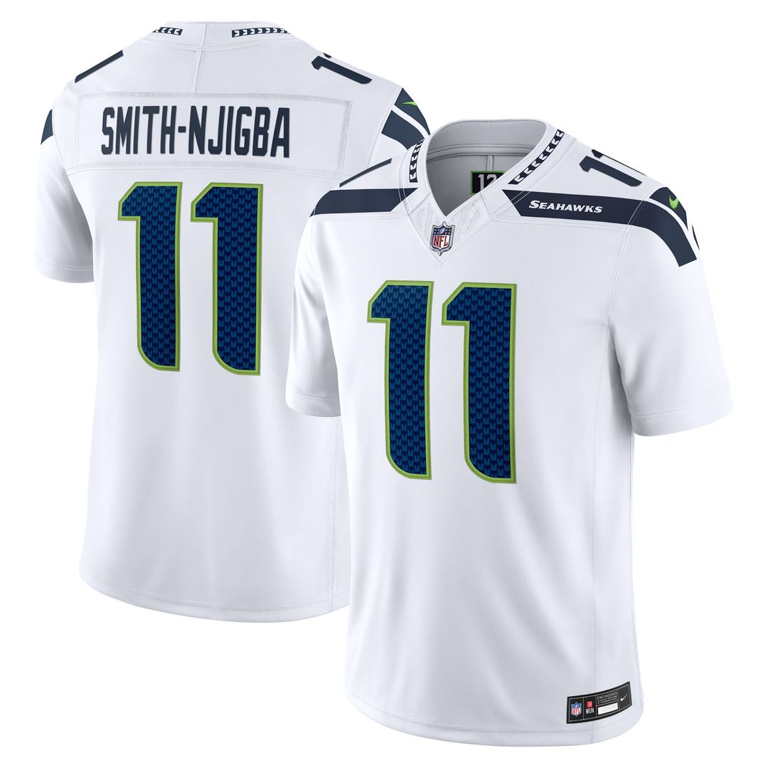 Jaxon Smith-Njigba Seattle Seahawks Vapor F.U.S.E. Stitched Limited Jersey - White