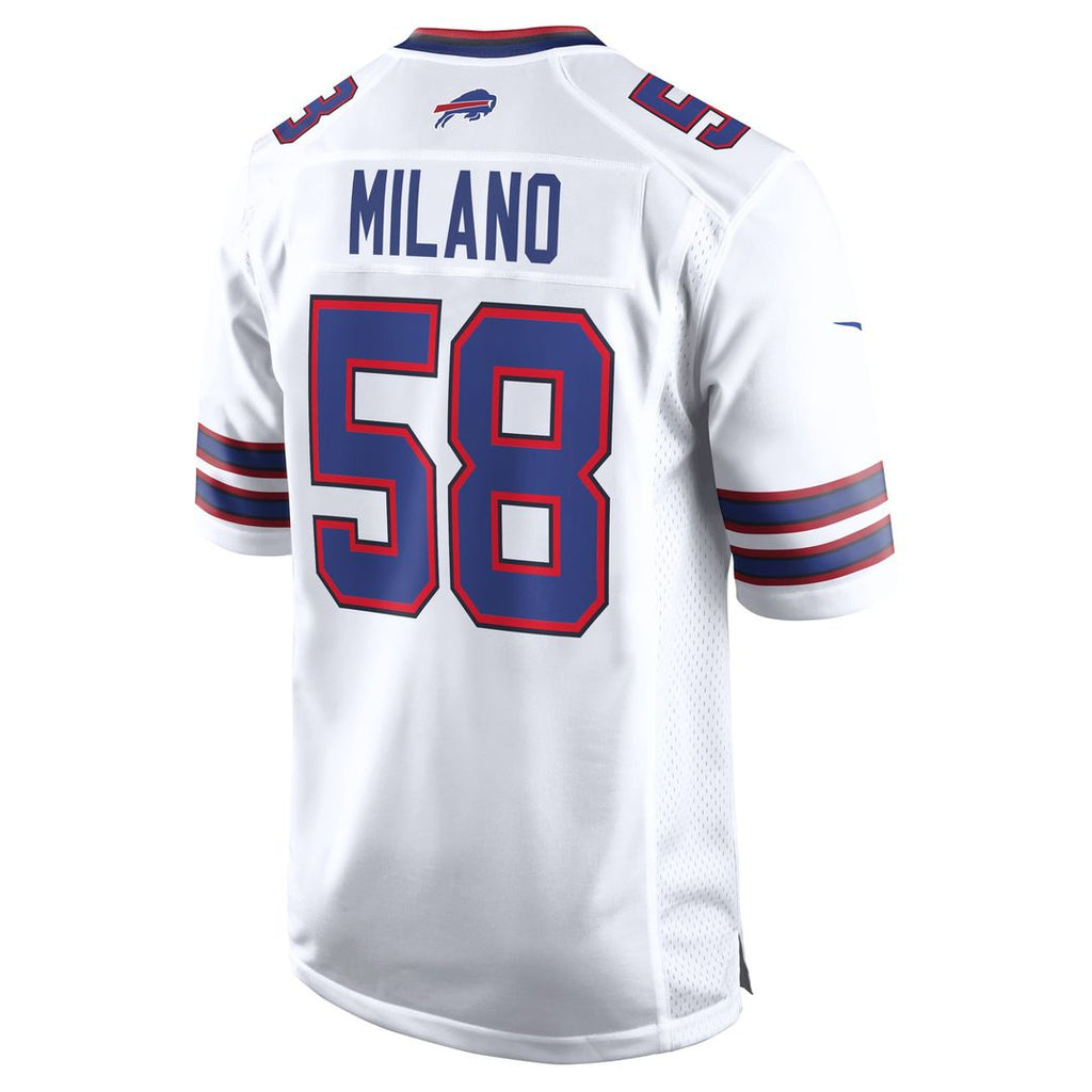 Matt Milano Buffalo Bills Away Game Jersey - White