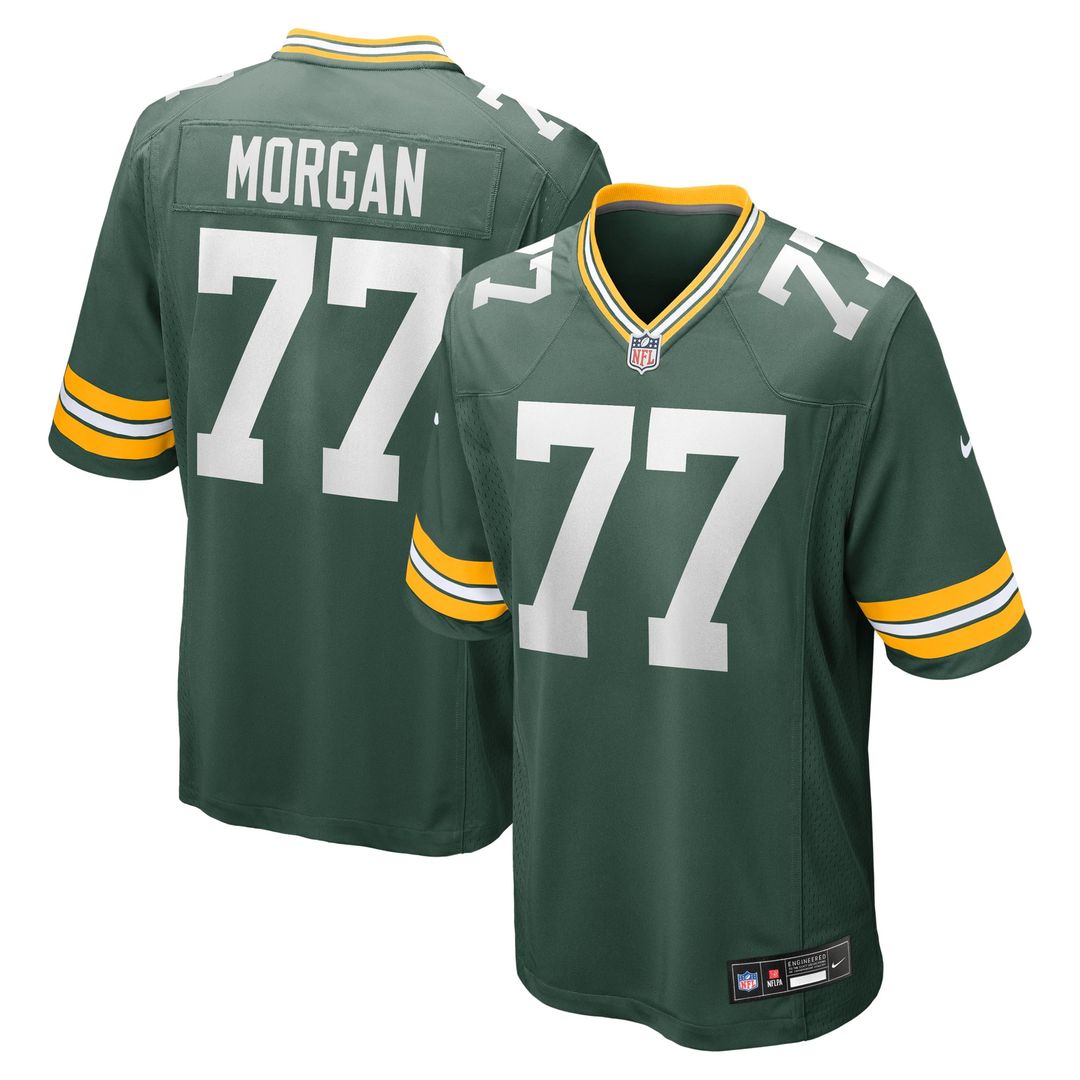 Jordan Morgan Green Bay Packers Game Jersey - Green