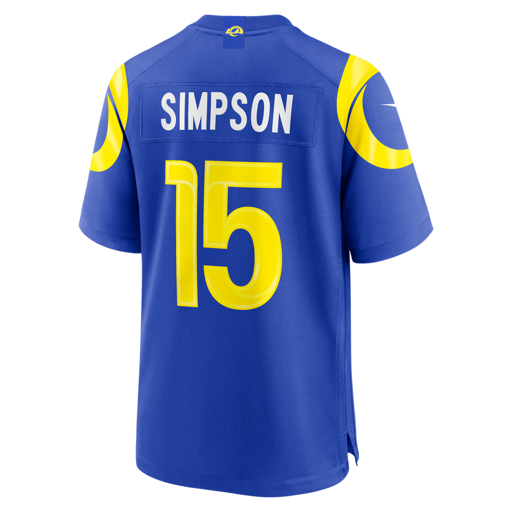 Ty Simpson Los Angeles Rams Game Jersey - Royal Blue