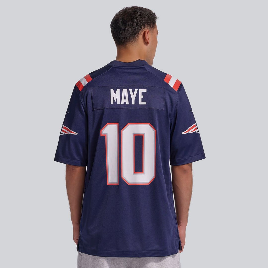 Drake Maye New England Patriots Game Jersey - Navy