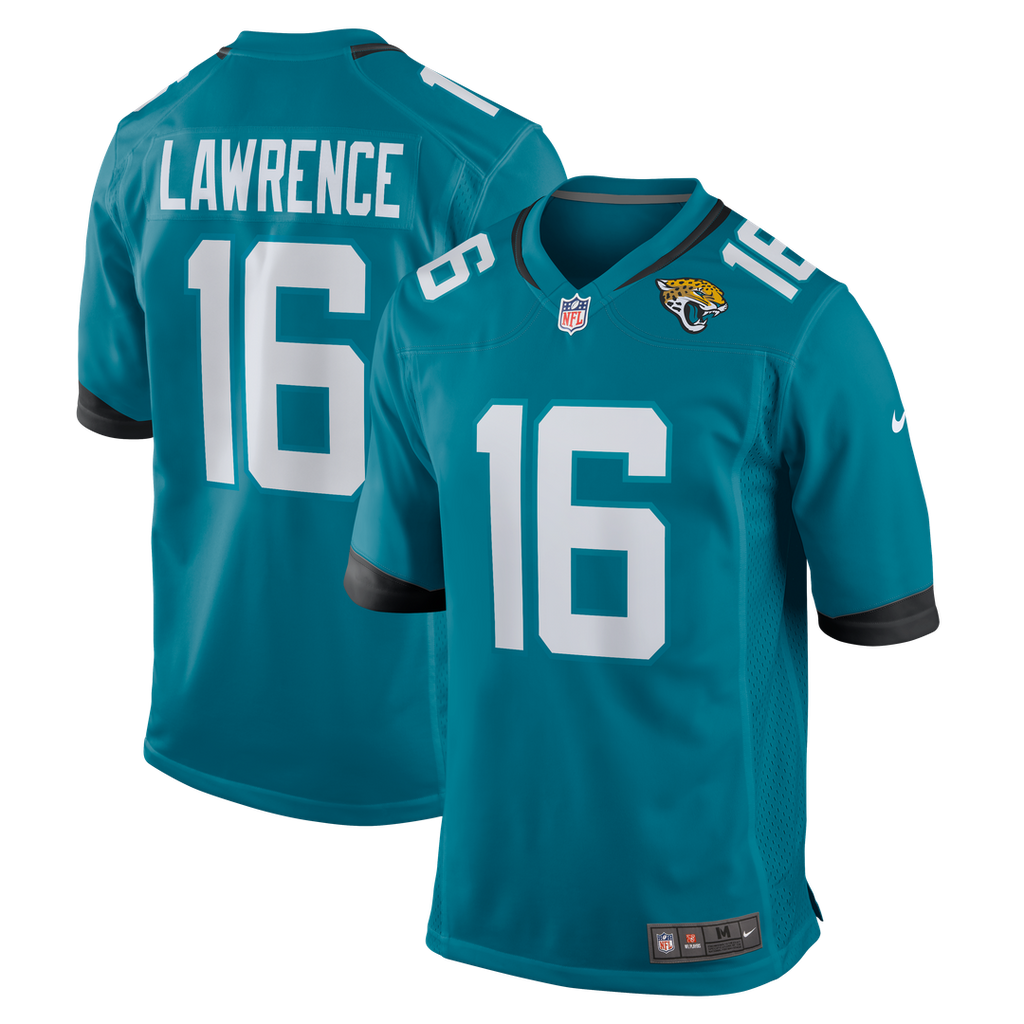 Trevor Lawrence Jacksonville Jaguars Home Game Jersey - Teal