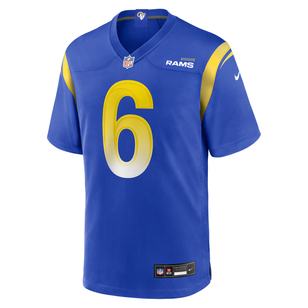 Nick Hampton Los Angeles Rams Game Jersey - Royal Blue