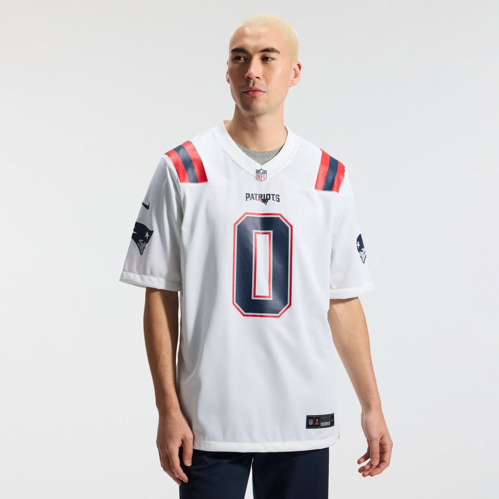 Christian Gonzalez New England Patriots Game Jersey - Navy