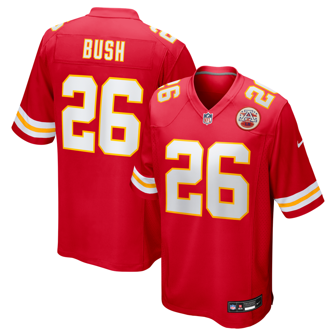 Deon Bush Kansas City Chiefs Game Jersey - Red