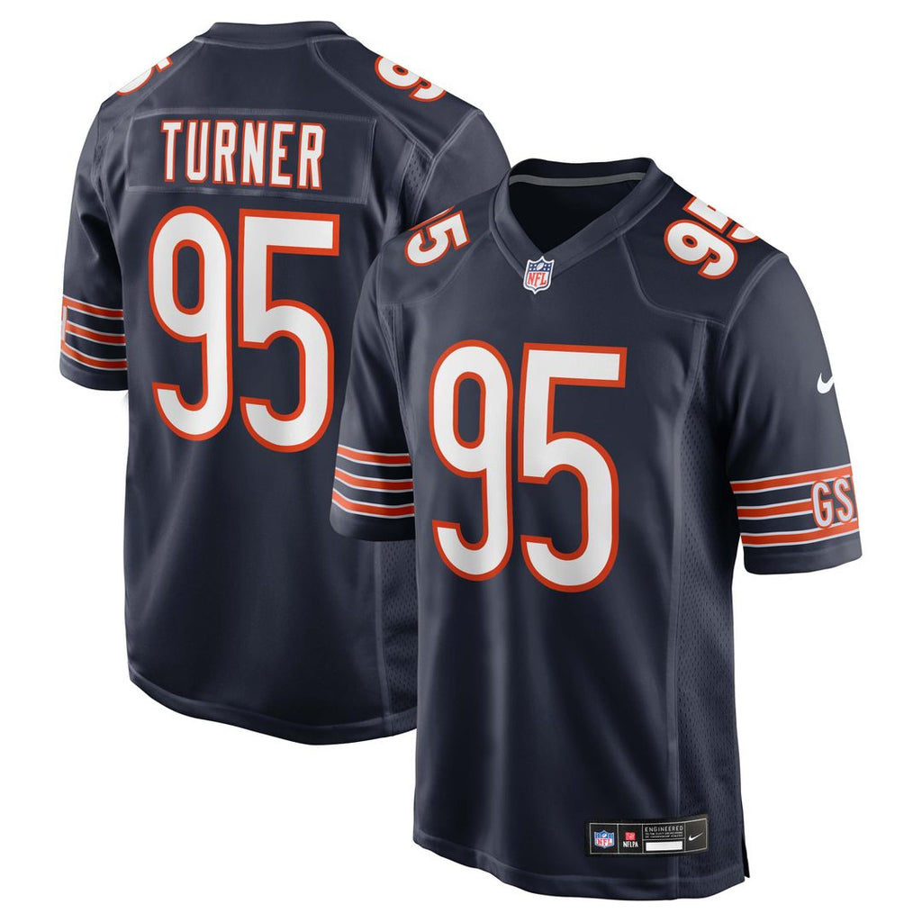 Shemar Turner Chicago Bears Game Jersey - Navy