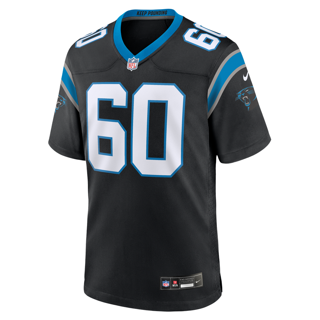 Nick Samac Carolina Panthers Game Jersey - Black