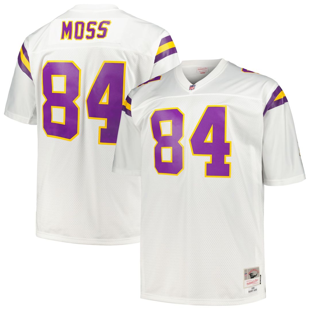 Randy Moss Minnesota Vikings Big & Tall 1998 Legacy Jersey - White