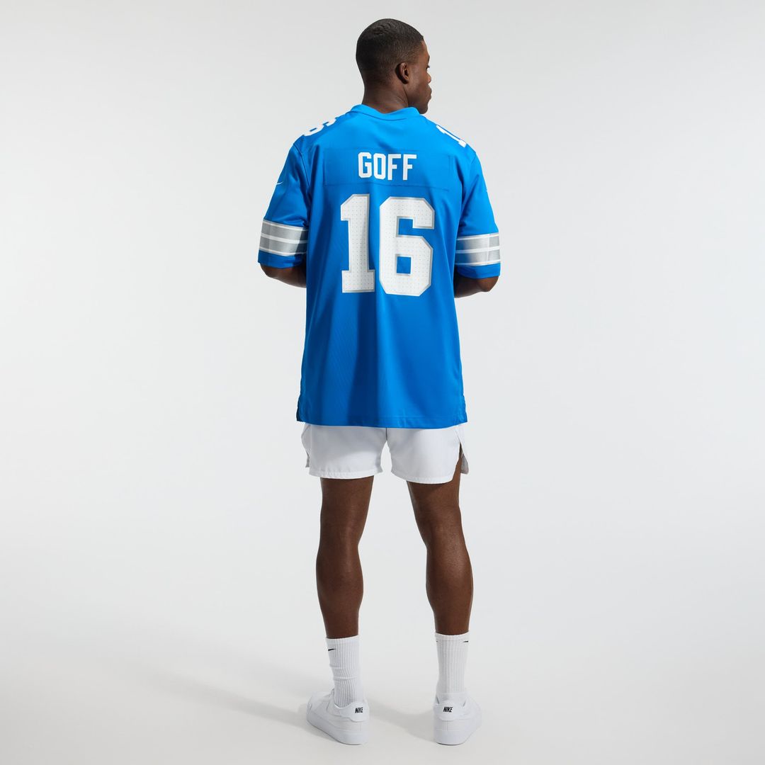 Jared Goff Detroit Lions Game Jersey - White