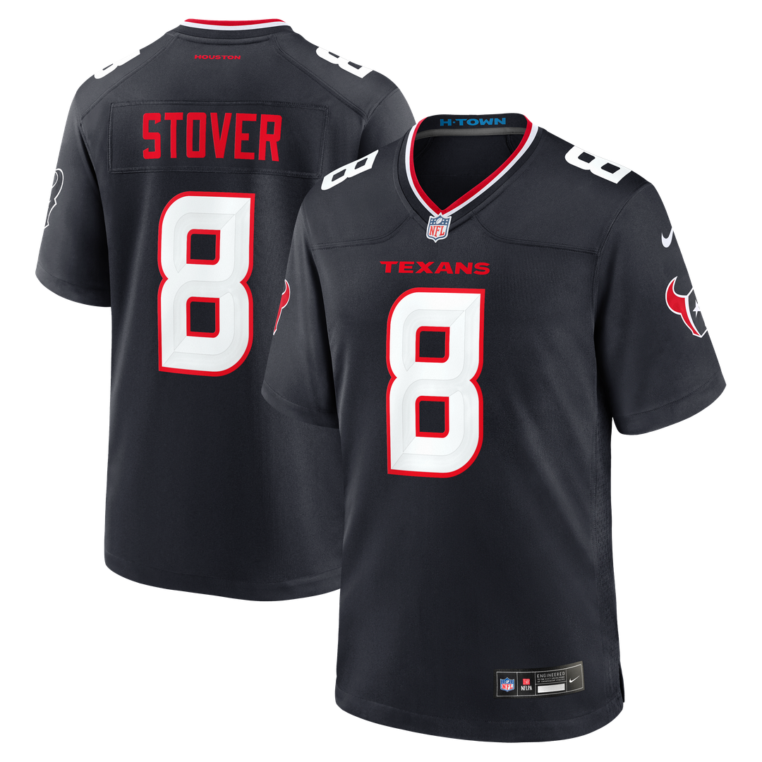 Cade Stover Houston Texans Game Jersey - Navy